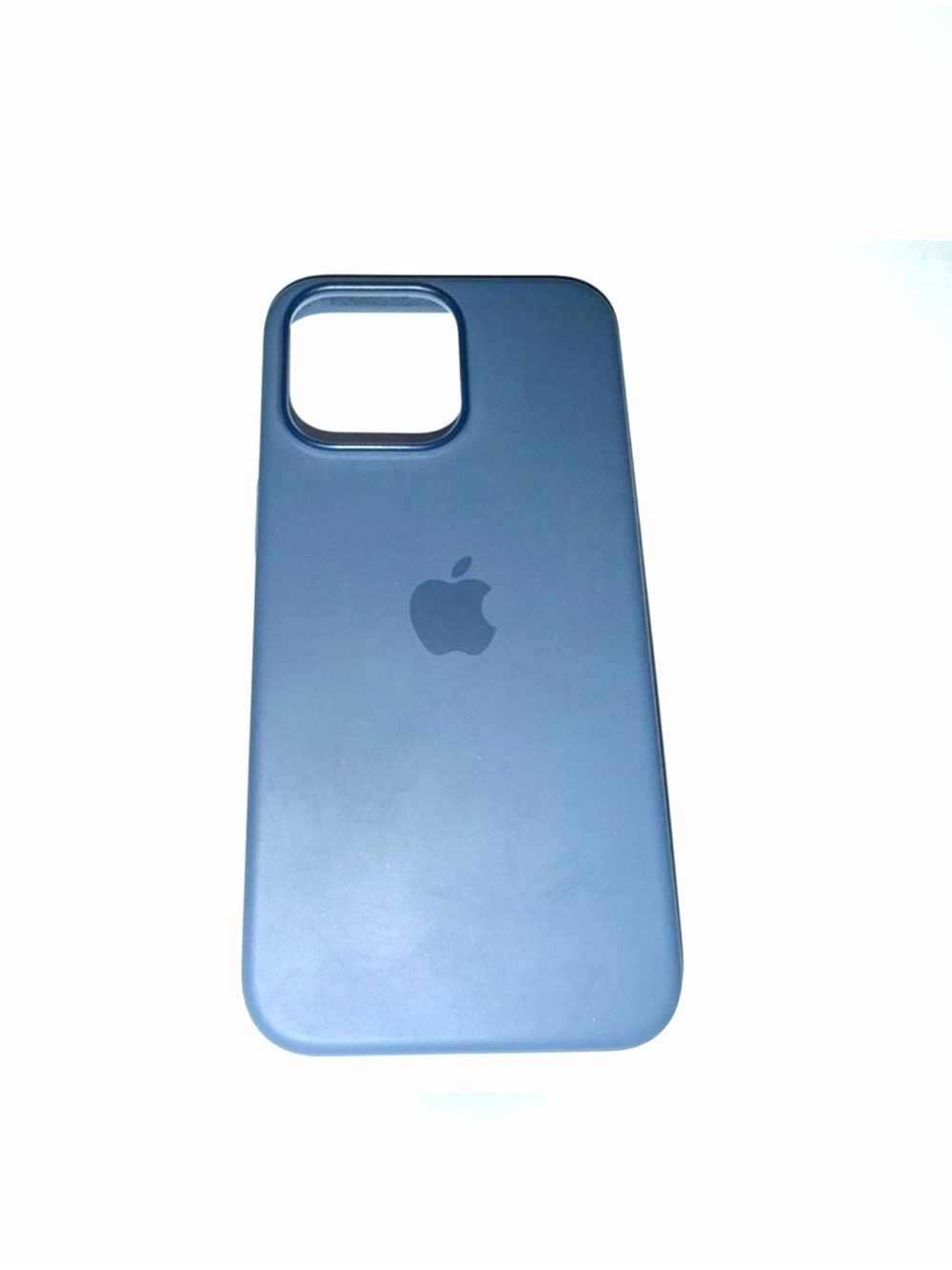 Apple iPhone 15 Pro Max Silicone Case with MagSafe; Smooth Matte Finish; Denim